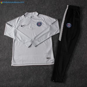 Survetement Paris Saint Germain 2017 2018 Gris Clair