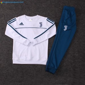 Survetement Juventus Enfant 2017 2018 Blanc Bleu