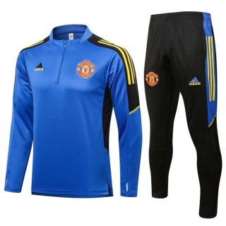 Training Top Manchester United 2022 Bleu Noir