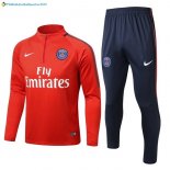 Survetement Paris Saint Germain Enfant 2017 2018 Rouge Bleu