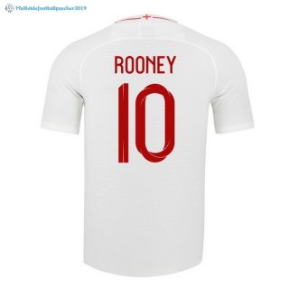 Maillot Angleterre Domicile Rooney 2018 Blanc