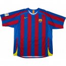 Thailande Maillot Barcelona Domicile Retro 2005 2006 Bleu Rouge