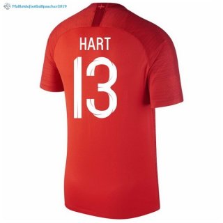 Maillot Angleterre Exterieur Hart 13 2018 Rouge