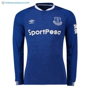 Maillot Everton Domicile ML 2018 2019 Bleu