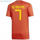 Maillot Belgica Domicile De Bruyne 2018 Rouge