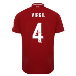 Maillot Liverpool Domicile Virgil 2018 2019 Rouge