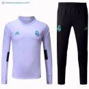 Survetement Real Madrid 2017 2018 Blanc Noir Vert