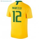 Maillot Brésil Domicile Marcelo 2018 Jaune