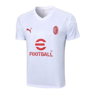 Maillot Entrainement AC Milan 2024 Blanc Maillot Entrainement AC Milan 2024 Blanc
