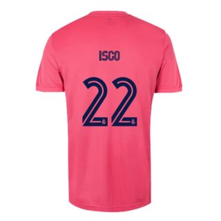 Maillot Real Madrid Exterieur NO.22 Isco 2020 2021 Rose