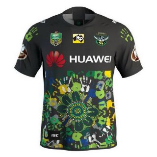 Maillot Canberra Raiders Edición Conmemorativa 2018 Noir Vert