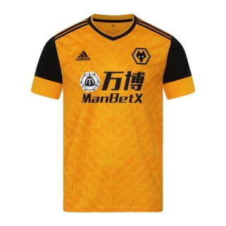 Thailande Maillot Wolves Domicile 2020 2021 Jaune Thailande Maillot Wolves Domicile 2020 2021 Jaune