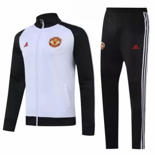 Survetement Manchester United 2020 2021 II Blanc Noir Survetement Manchester United 2020 2021 II Blanc Noir