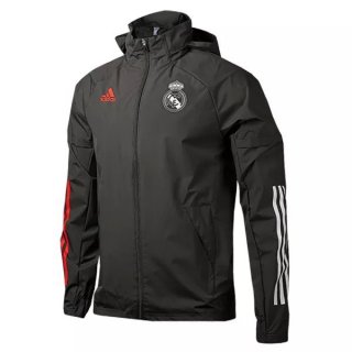 Coupe Vent Real Madrid 2020 2021 Noir Coupe Vent Real Madrid 2020 2021 Noir