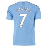 Maillot Manchester City NO.7 Sterling Domicile 2019 2020 Bleu