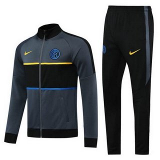 Survetement Inter Milan 2020 2021 Noir Gris