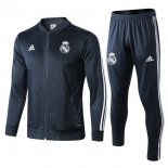 Survetement Real Madrid 2018 2019 Gris Marine