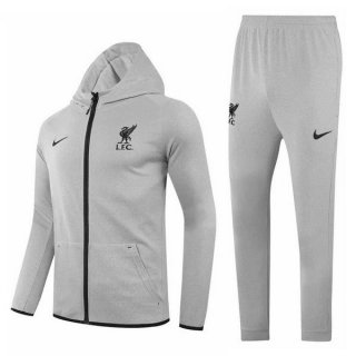 Sweat Shirt Capuche Liverpool 2020 2021 Gris