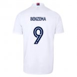 Maillot Real Madrid Domicile NO.9 Benzema 2020 2021 Blanc