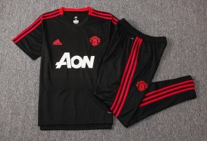 Entrainement Manchester United Ensemble Complet 2018 2019 Noir Rouge