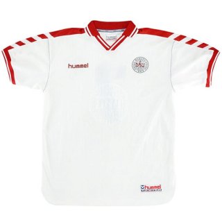 Maillot Dinamarca Exterieur Retro 1998 Blanc