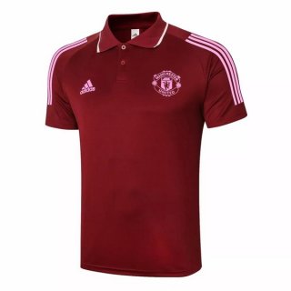 Polo Manchester United 2020 2021 Bordeaux Polo Manchester United 2020 2021 Bordeaux