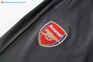 Survetement Arsenal 2017 2018 Bleu Gris