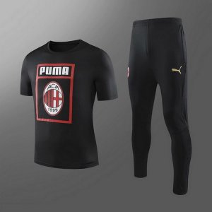 Entrainement AC Milan Ensemble Complet 2019 2020 Noir Rouge