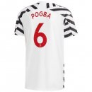 Maillot Manchester United NO.6 Pogba Third 2020 2021 Blanc