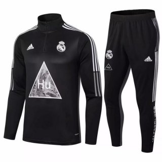 Survetement Real Madrid 2020 2021 Noir Gris