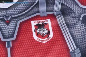 Maillot Rugby St.George Illawarra Dragons 2017 2018 Gris