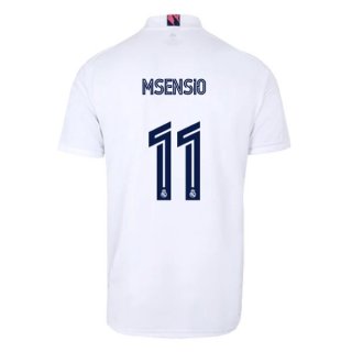 Maillot Real Madrid Domicile NO.11 Asensio 2020 2021 Blanc Maillot Real Madrid Domicile NO.11 Asensio 2020 2021 Blanc