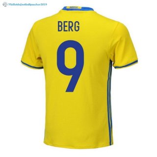 Maillot Sweden Domicile Berg 2018 Jaune