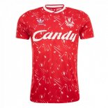 Maillot Liverpool Domicile Retro 1989 1990 Rouge