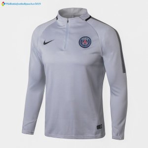 Survetement Paris Saint Germain 2017 2018 Gris Clair