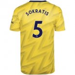 Maillot Arsenal NO.5 Sokratis Exterieur 2019 2020 Jaune