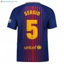 Maillot Barcelona Domicile Sergio 2017 2018