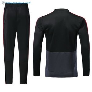 Survetement Manchester United 2018 2019 Noir Gris
