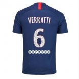 Maillot Paris Saint Germain NO.6 Verratti Domicile 2019 2020 Bleu