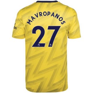 Maillot Arsenal NO.27 Mavropanos Exterieur 2019 2020 Jaune Maillot Arsenal NO.27 Mavropanos Exterieur 2019 2020 Jaune