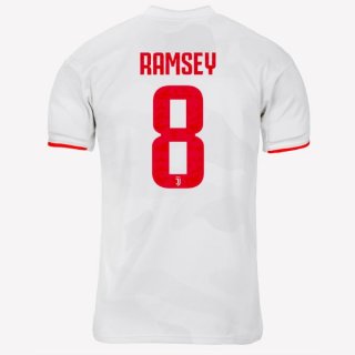 Maillot Juventus NO.8 Ramsey Exterieur 2019 2020 Gris Blanc Maillot Juventus NO.8 Ramsey Exterieur 2019 2020 Gris Blanc