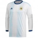 Maillot Argentine Domicile ML 2019 Blanc Bleu