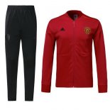 Survetement Manchester United 2018 2019 Rouge Noir