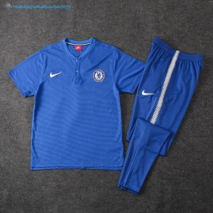 Polo Chelsea Ensemble Complet 2017 2018 Bleu