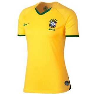 Maillot Brésil Domicile Femme 2019 Jaune Maillot Brésil Domicile Femme 2019 Jaune