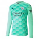 Thailande Maillot Manchester City Exterieur ML Gardien 2020 2021 Vert