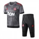 Maillot Entrainement Manchester United Ensemble Complet 2018 2019 Gris