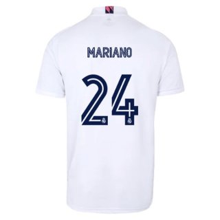Maillot Real Madrid Domicile NO.24 Mariano 2020 2021 Blanc Maillot Real Madrid Domicile NO.24 Mariano 2020 2021 Blanc