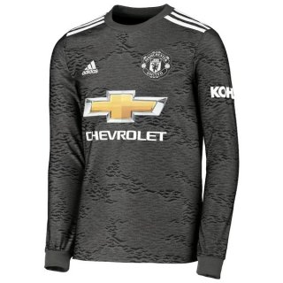 Thailande Maillot Manchester United Exterieur ML 2020 2021 Noir