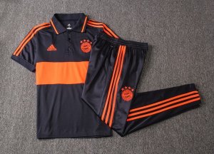 Polo Ensemble Complet Bayern Munich 2019 2020 Orange Bleu